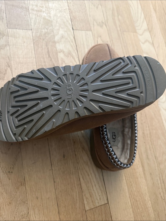 UGG Chestnut Slip-On Suede Shearling Mules main image 5
